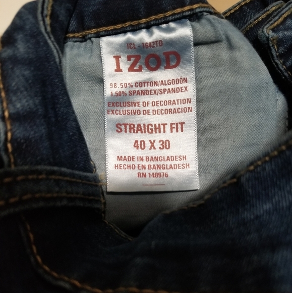 Izod men's boot cut jeans - Picture 7 of 8